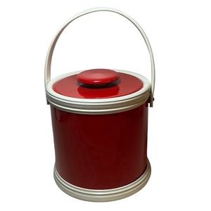 Craftware NYC ice bucket vintage red